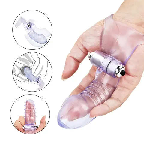 Giocattoli del sesso Silicone Finger Sleeve Vibratore G Spot Massaggiatore Dildo vibrante Flirtare Vagina Donne adulte Hot Erotic Coppie Sex Shop