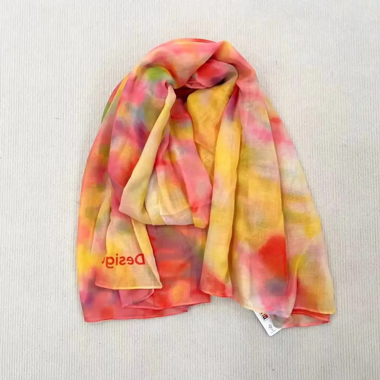 Foreign trade original single Spanish new printed scarf designer style beach fashion women's scarf shawl