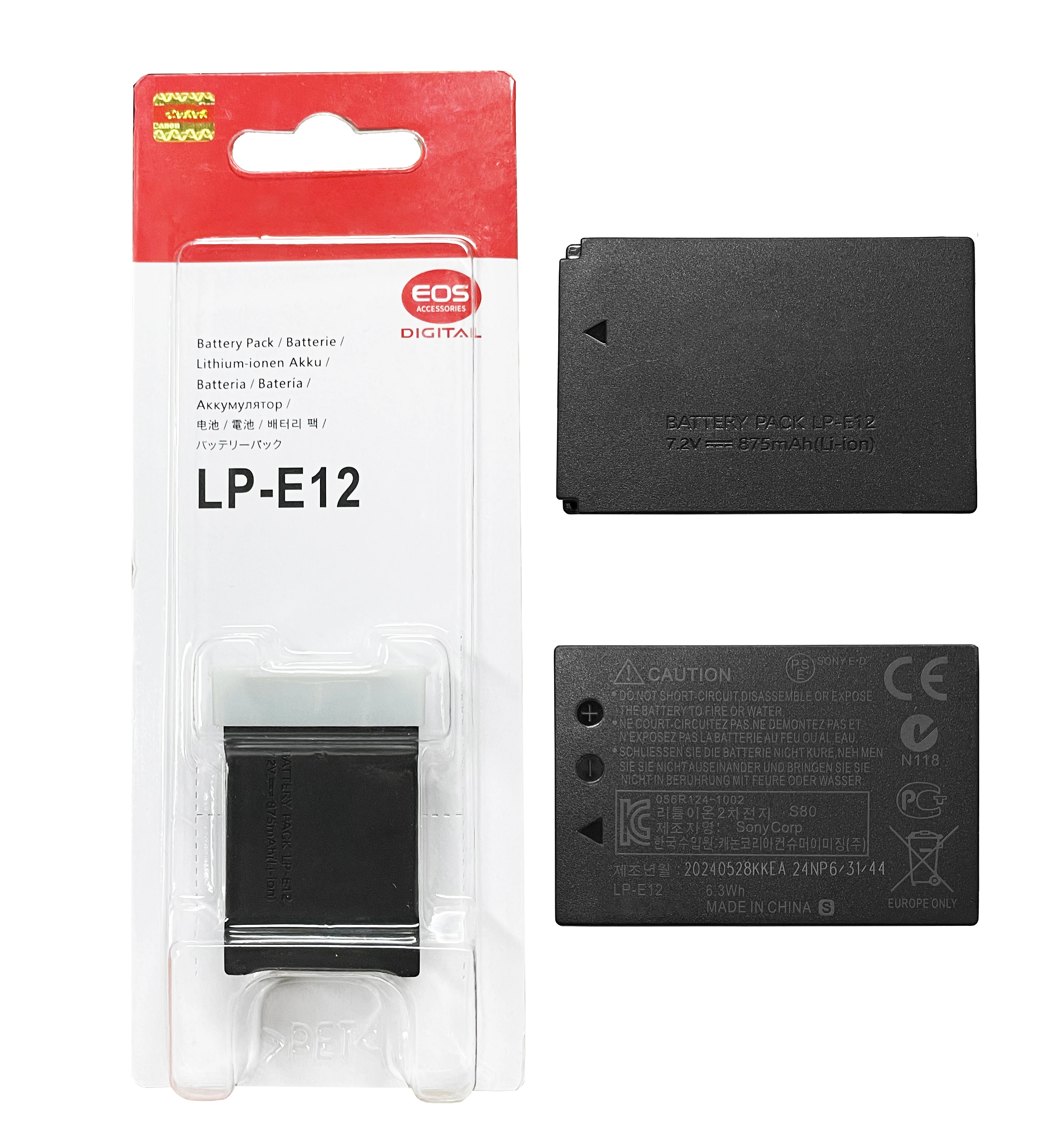 LP-E12 LPE12 Battery For Canon EOS M50 M10 M100 M2 M200 100D M Kiss X7 Rebel SL1 Camera LC-E12E Charger