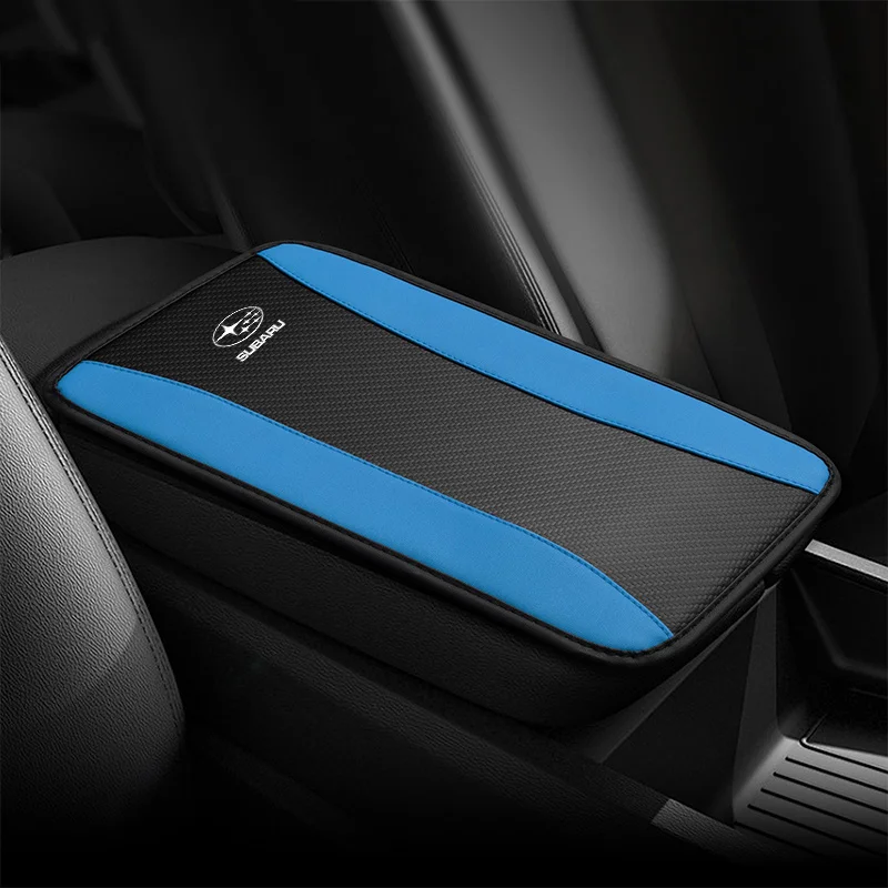 New Car Armrest Box Pad Seat Box Soft Mat For Subaru STI Forester XV Outback Legacy WRX Tribeca Levorg BRZ Crosstrek Accessories