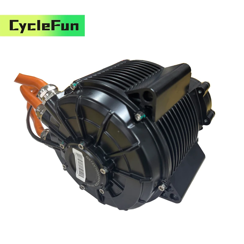 QS165 60H 10KW V3 PMSM محرك متوسط مع علبة تروس 1:2.37 مع إصدار قاعة ضرس للدراجات النارية على الطرق الوعرة سكوتر كهربائي #3