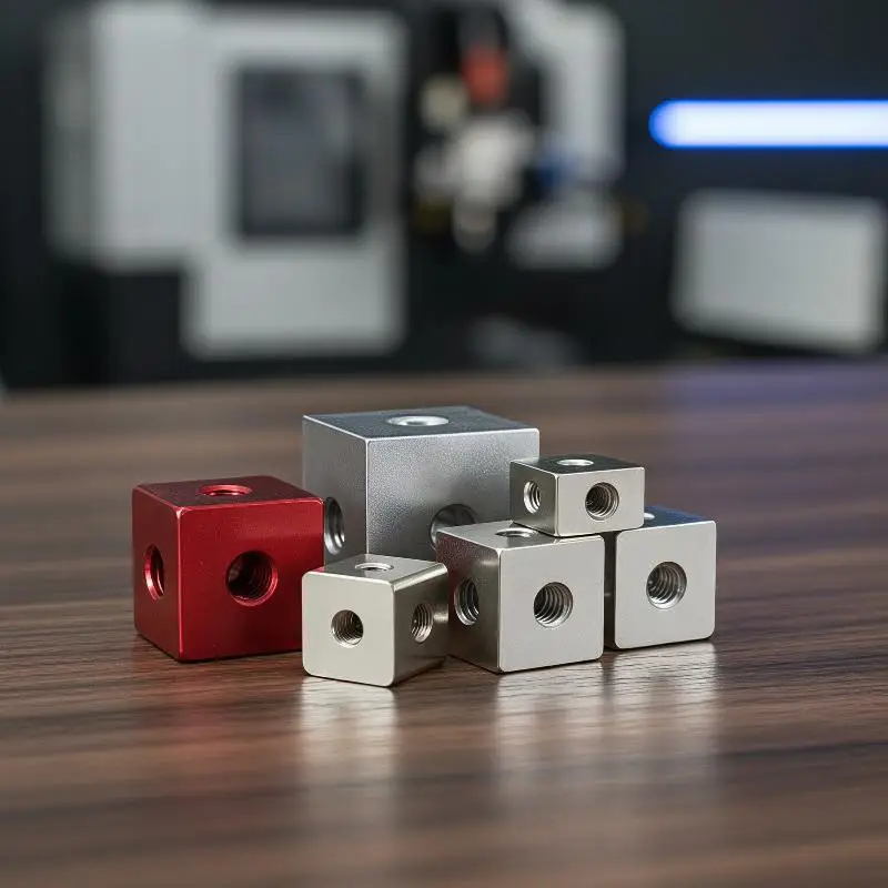 New10pcs Hexagonal Nut M3 Screw Cube Nut Three-Sided Fixed Block Connector DIY Aluminum Alloy Square Nut