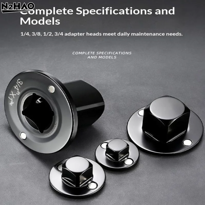 Low-Profile Impact Socket Adapter Set 3/4 To 1,1/2 To 3/4,3/8 To 1/2,1/4 To 3/8 Drive Ratchet Adapter 4 Pcs Socket Adapter Set