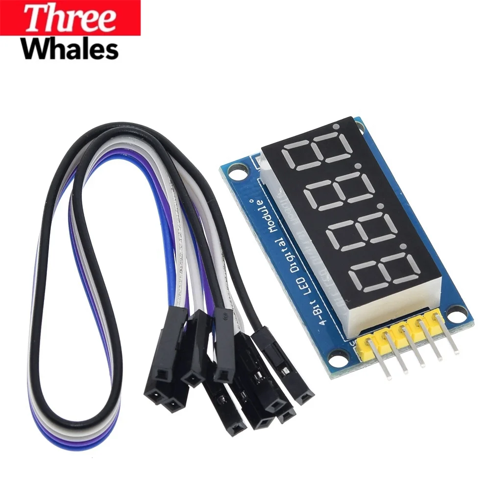 1/2/5PCS THR 4 Bits Digital Tube LED Display Module for Arduino 595 Driver Serial Interface Four-digit Display