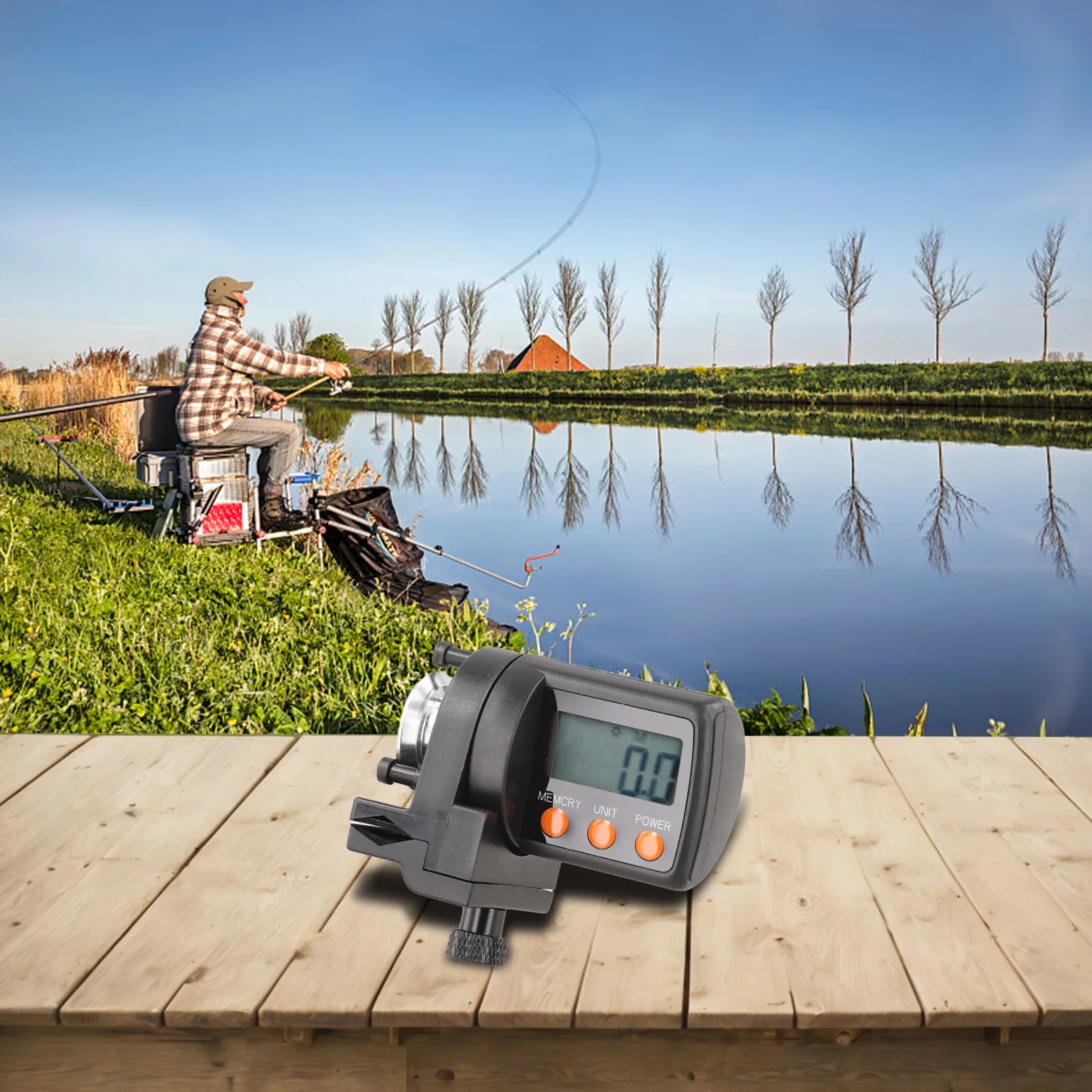 

Высокоточный счетчик лески, цифровой счетчик лески, спортивный зажим для удочки на открытом воздухе, износостойкий поворотный стол из сплава