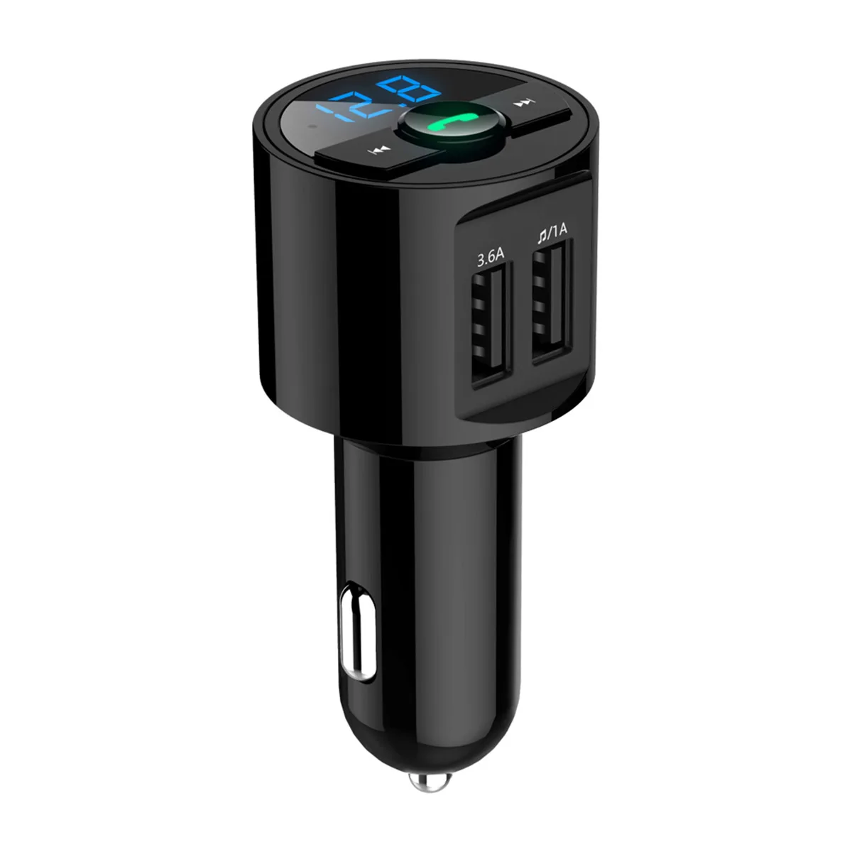 

Wireless Fm Transmitter Car Small Size 4.2 Support Handsfree Caller Id Receiver 3.6A Fast Charging Full