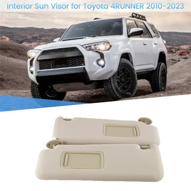 

Для Toyota 4RUNNER 2010-2023, 1 пара автомобильных солнцезащитных козырьков, солнцезащитные козырьки с номерами деталей зеркала 74320-35A91-B1 74310-35B01-B1
