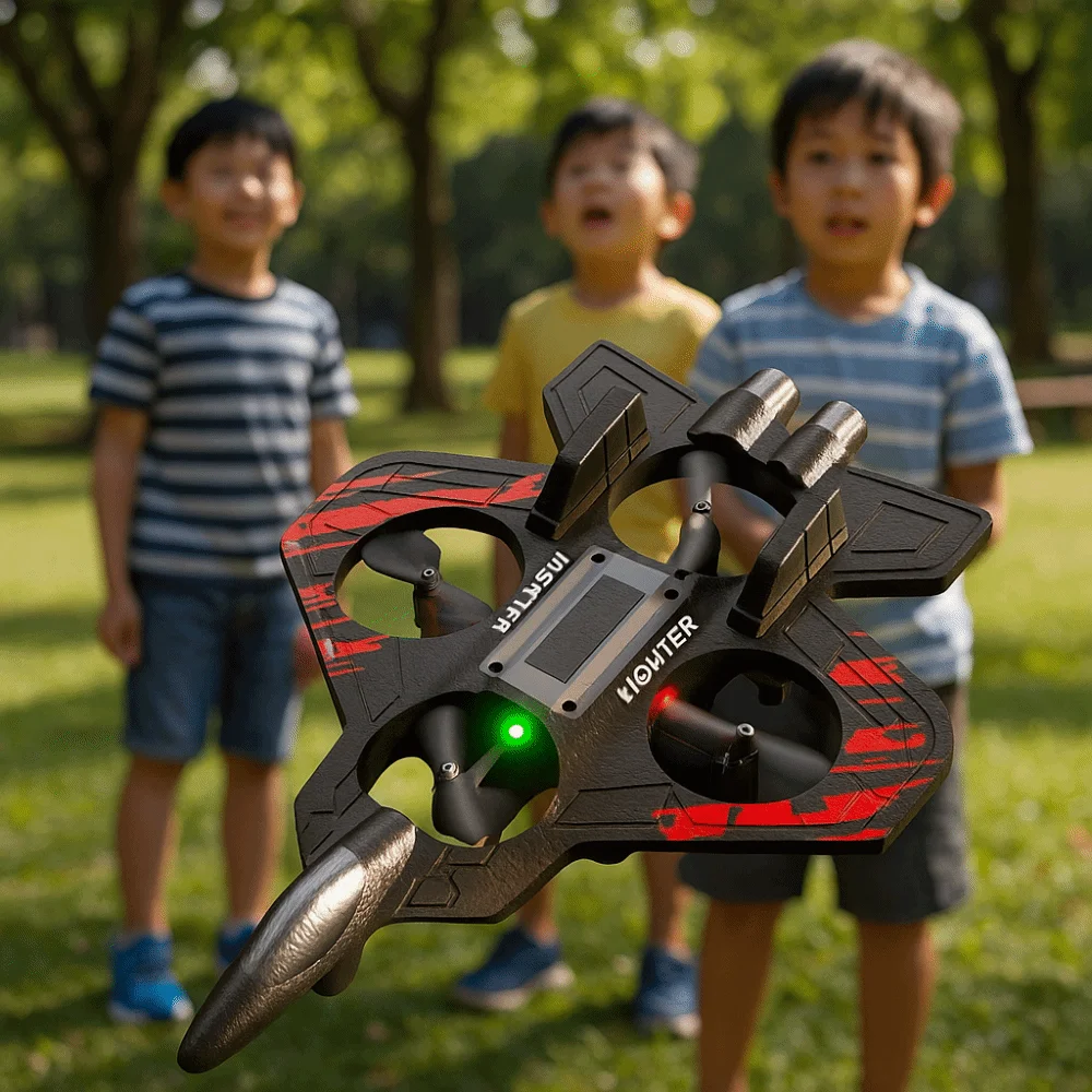 Schiuma EPP telecomandata schiuma combattente rilevamento di gravità ricaricabile elicottero a quattro motori giocattolo 2.4G acrobatico durevole