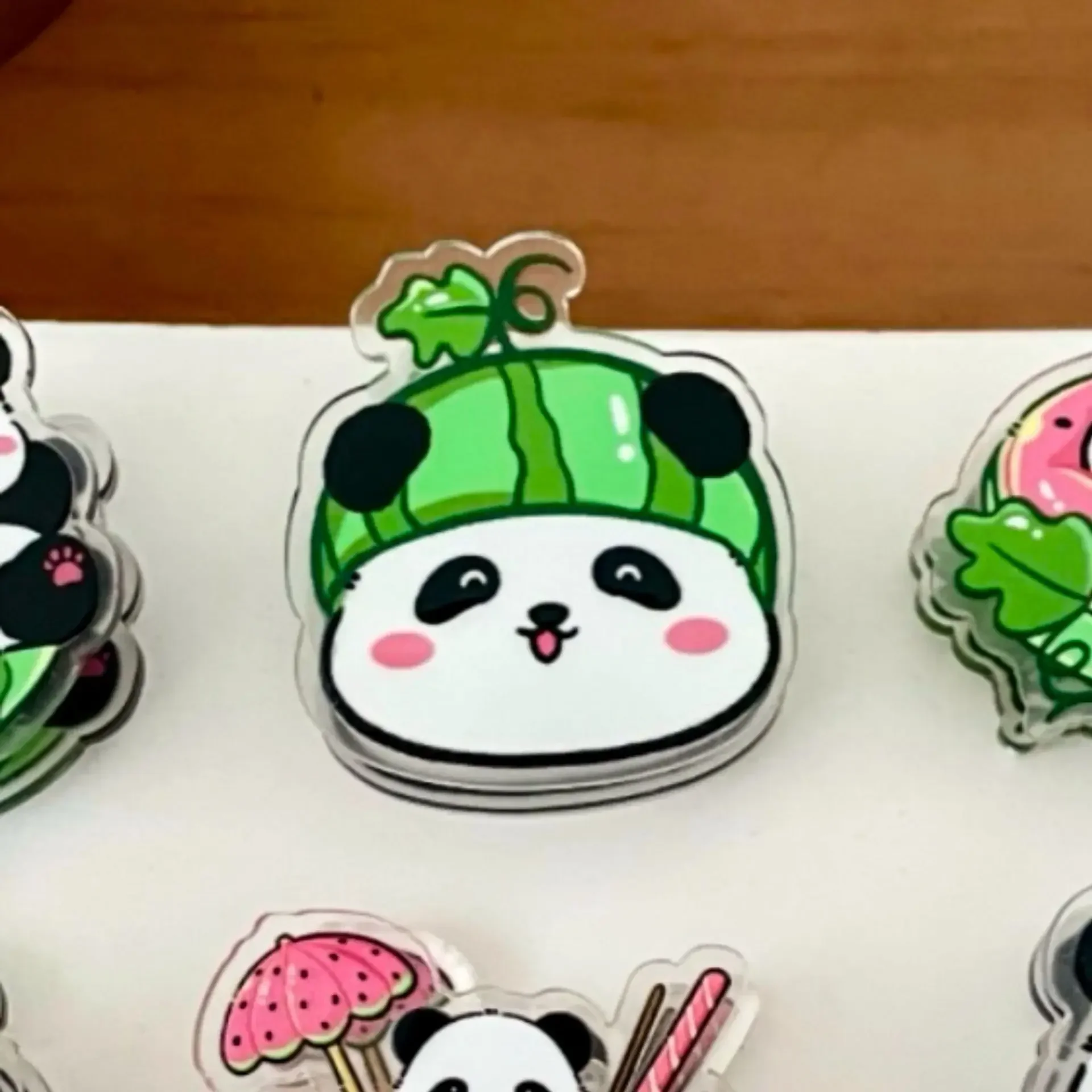 2pcs Cute Panda Cartoon Decoration Gift Sealing Clip Note Clip