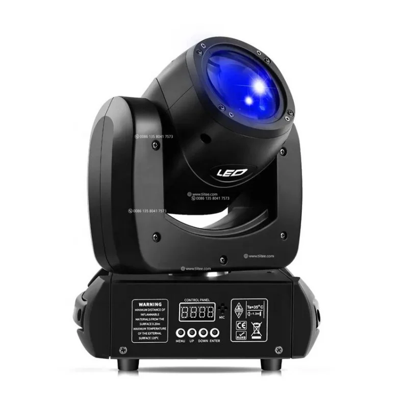 

Tiitee 100W Spot Beam Moving Head Light Beam Light Mini DJ Disco Studio Wedding Equipment Stage Lighting for Christmas Indoors