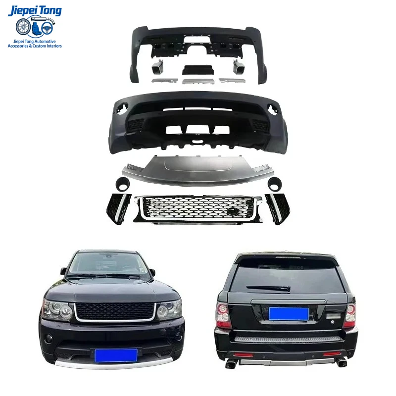 

New Front and Rear Bumper Body Kit Upgrade with Fog Light Cut-Outs Car Modification for Range Rover Sport 2010-2013