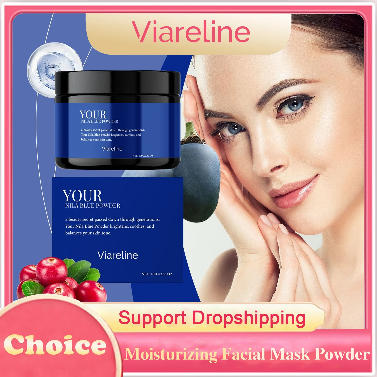 

Moisturizing Facial Mask Powder Brightening Glowing Reduce Wrinkles Smoothing Firming Soft Pore Cleansing Hydrating Facial Mask