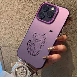 Case For Xiaomi Redmi Note 13 12 Pro Plus 5G Note 12 13 4G 5G 12S 12R 13R Protect Cover Silvery IMD Fashion Cute Cartoon Fundas