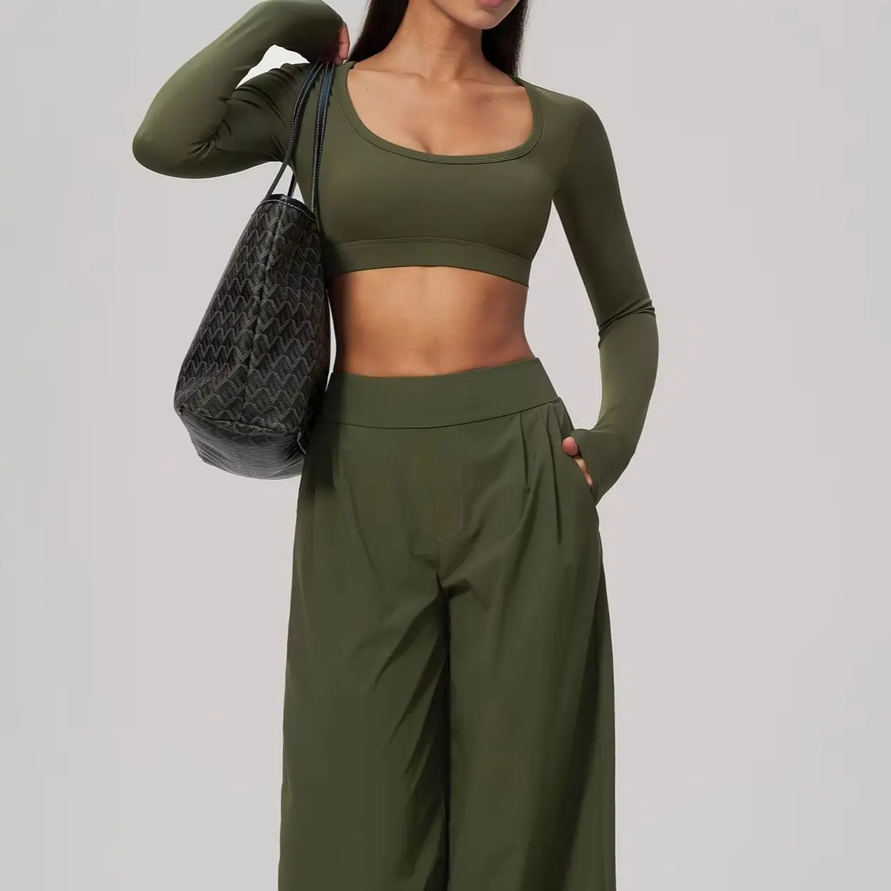 2PCS Yoga Suit Sports Set Women Quick-Dry Gym Set Fashionable Women Tracksuit Workout Short Style Long leeved Sports Fitness Set