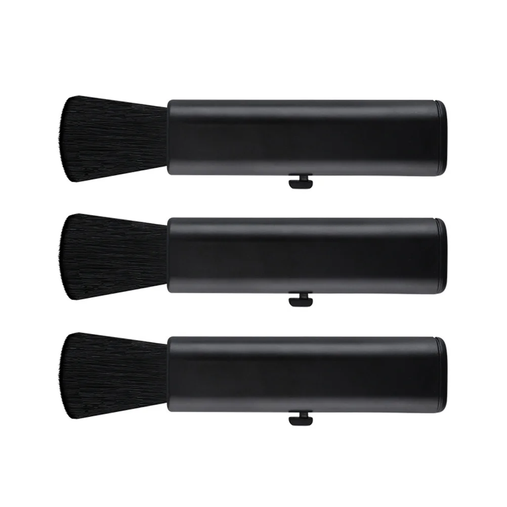 

3 Pcs Car Duster Keyboard Brush Cleaner Air Vent Interior Black Wool Detailing Brushes