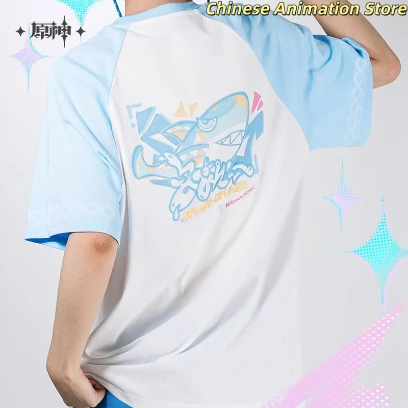 

Mualani T-shirt Mihoyo Original Genshin Impact Figures Mualani Cosplay Costume Anime Game Role Play Clothes Women Men's clothing