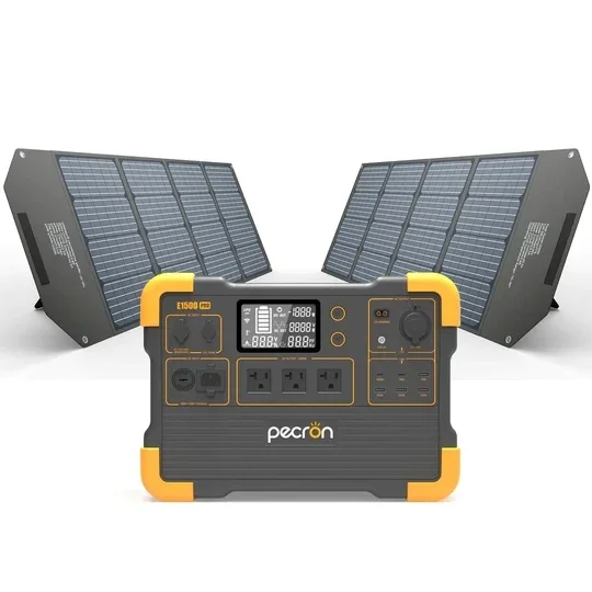 PECRON 2KW 1450Wh UPS Solar Generator, Super Portable Power Station, Pecron Solar Energy System