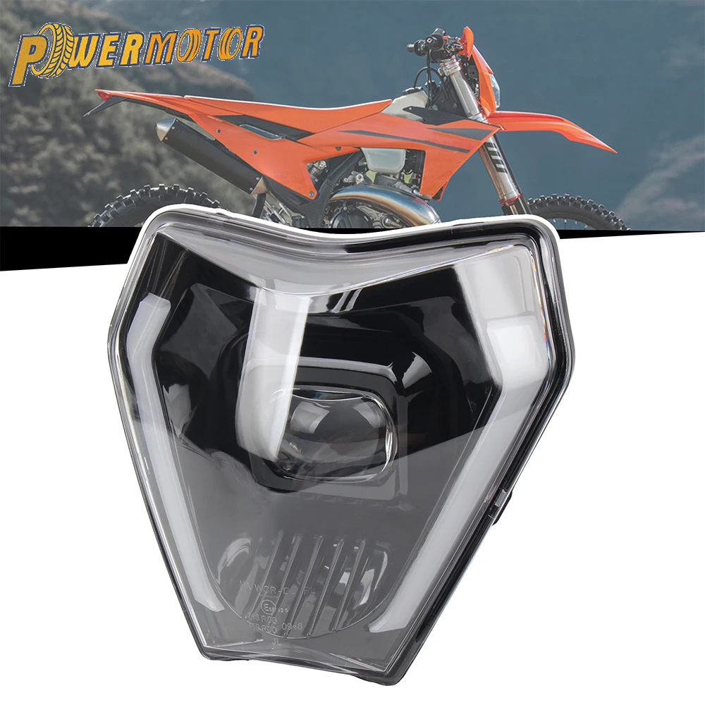 For KTM EXC SXF XCW MX 250 300 2024 2026 Motorcycle LED Headlight Headlamp Head Lamp Light Supermoto Dirt Bike Enduro