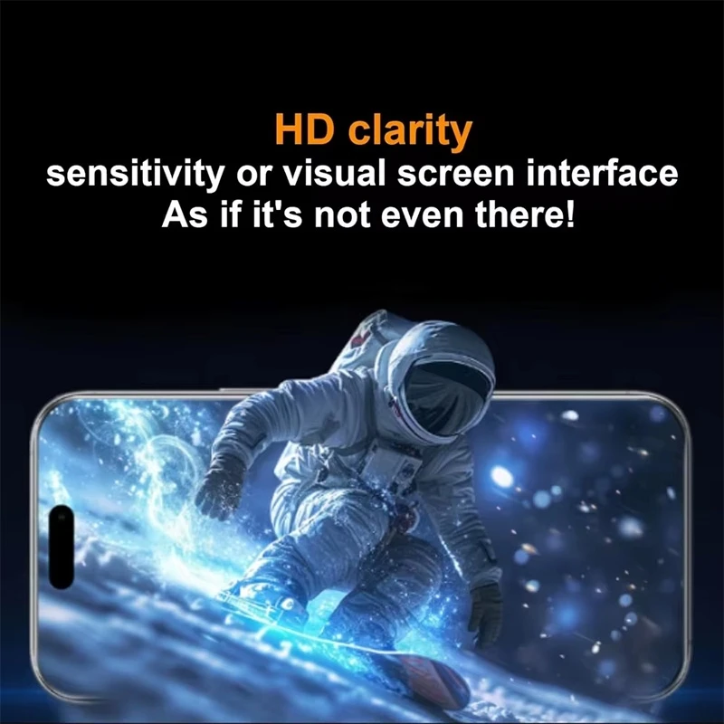 1-5 Piezas Ultra HD Libre de Polvo Protector de Pantalla para iPhone 17 16 15 13 11 12 14 Pro Max 16e 7 8 Plus SE 17 Air Vidrio Fácil Instalación con Caja 4