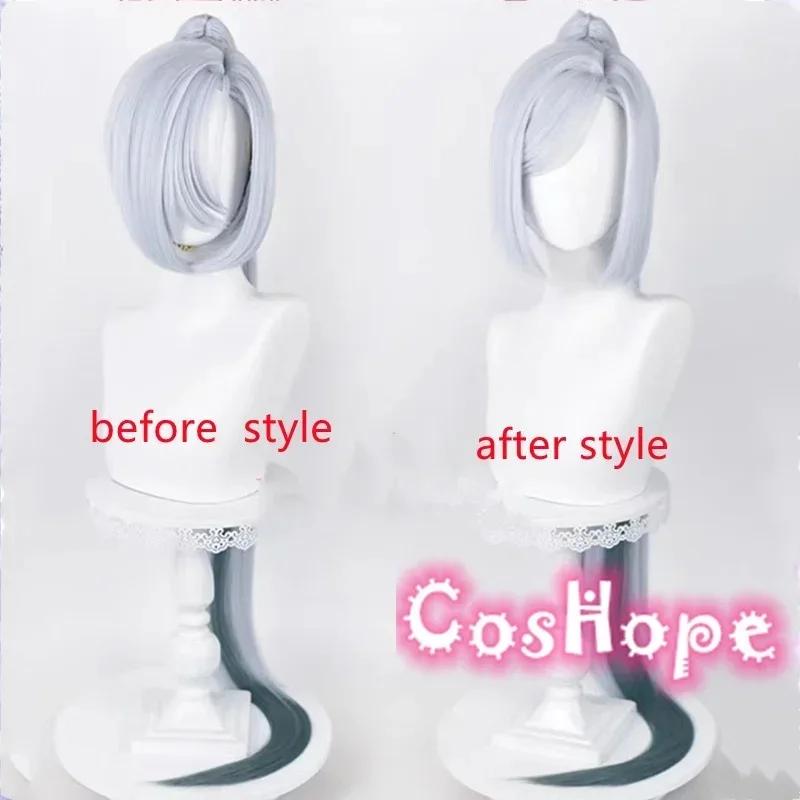 x;3,f6'b7\g,ShenHe Silver Blue Mixed Green Ink Gray Wig Anime Cosplay Wigs Heat Resistant Synthe5;h7'b8\f,4/ view 3