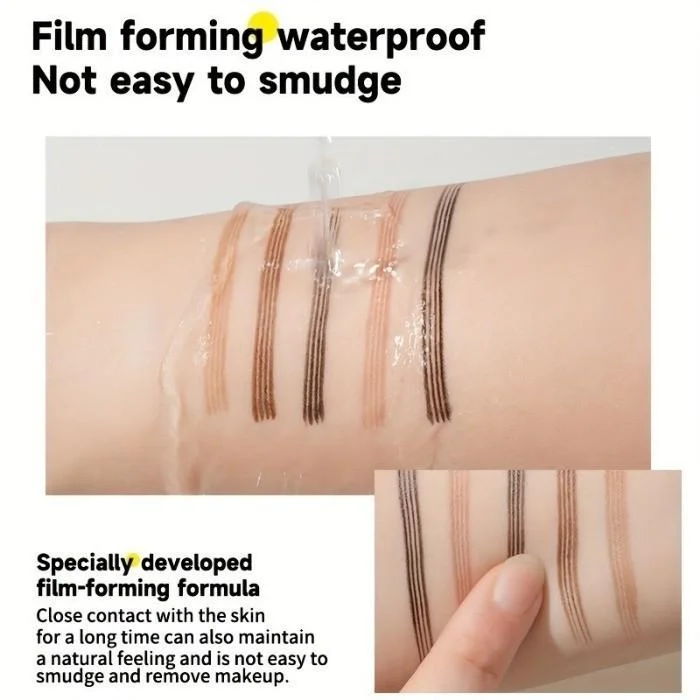 5 Farben zur Auswahl, Anfänger-Augenbrauenstift, langanhaltender, natürlicher Augenbrauenstift, zarter Augenbrauen-Make-up für Frauen, Geschenk für Studenten – Detail 7