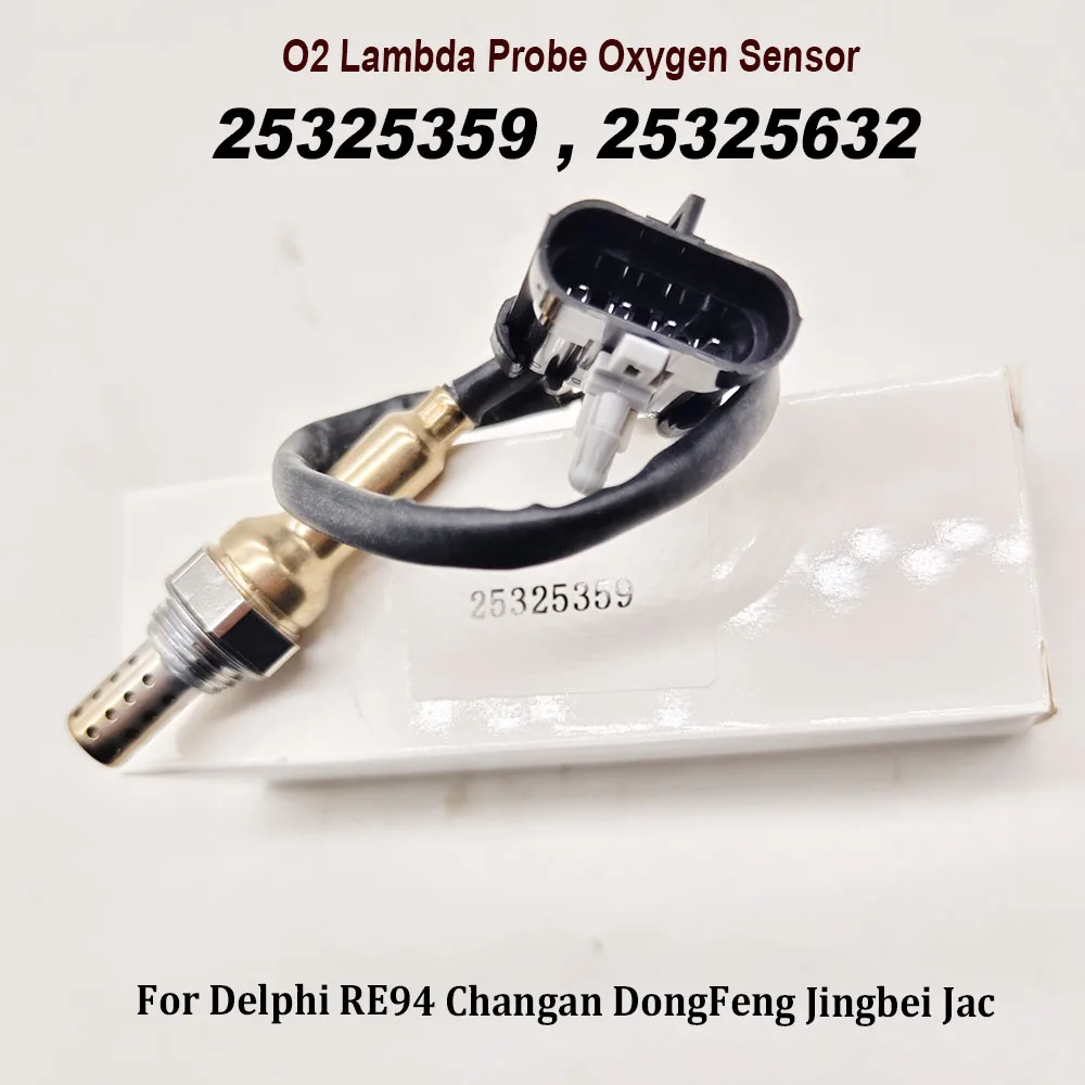 25325359 25325632 For Delphi RE94 Changan DongFeng Jingbei Jac O2 Lambda Probe Oxygen Sensor S3612300 1086000727 SMD250480