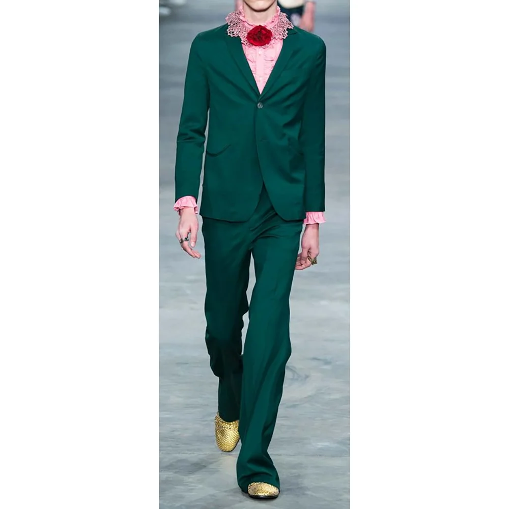 

2025 Fashion New Style Single Breastd Men's Suits Slim Fit Dinner Party Clothing Business Casual Male Suit