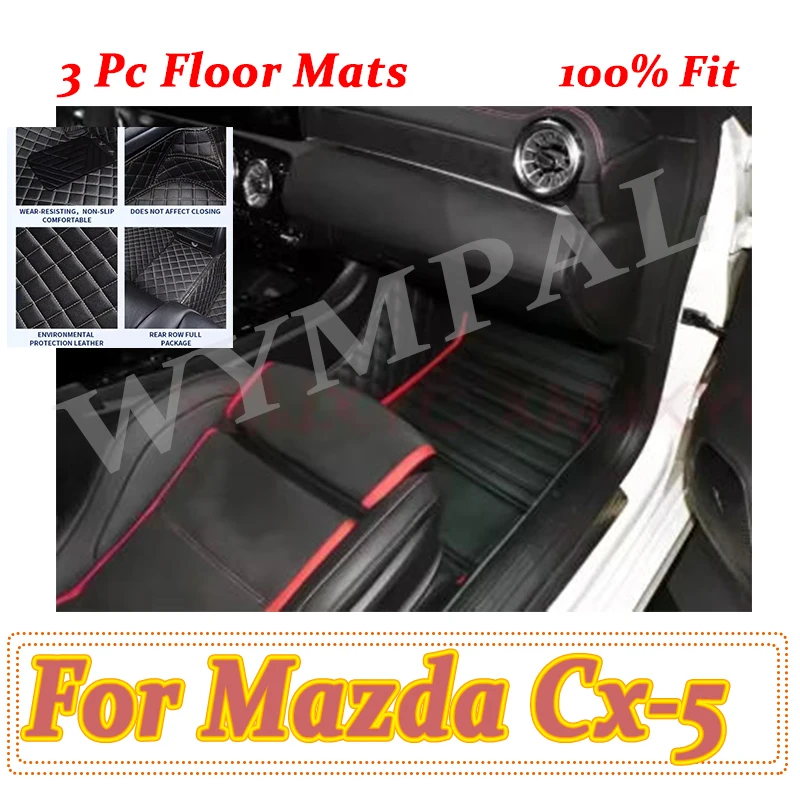 

Luxury Carpets For Mazda Cx-5 CX5 CX 5 2016 2015 Car Floor Mats Auto Waterproof Anti Dirty Covers Leather Interior Accessories