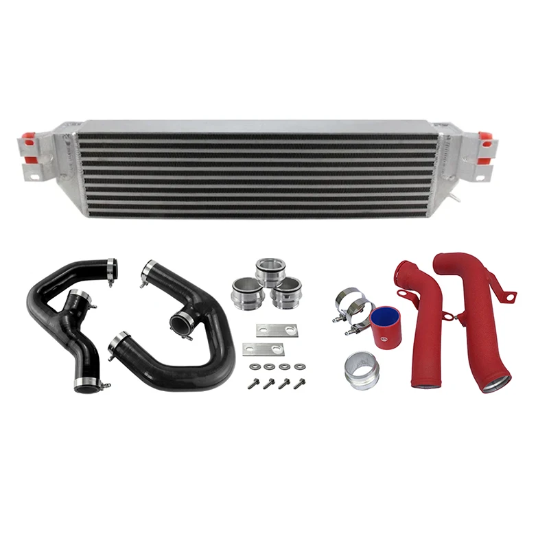 Podwójny intercooler Turbo konwersja rury wydechowej zestaw rur wspomagających dla V.WGolf MK5/MK6/GTI/Scirocco Audi TT/A3 CC EA888 TSI Jetta