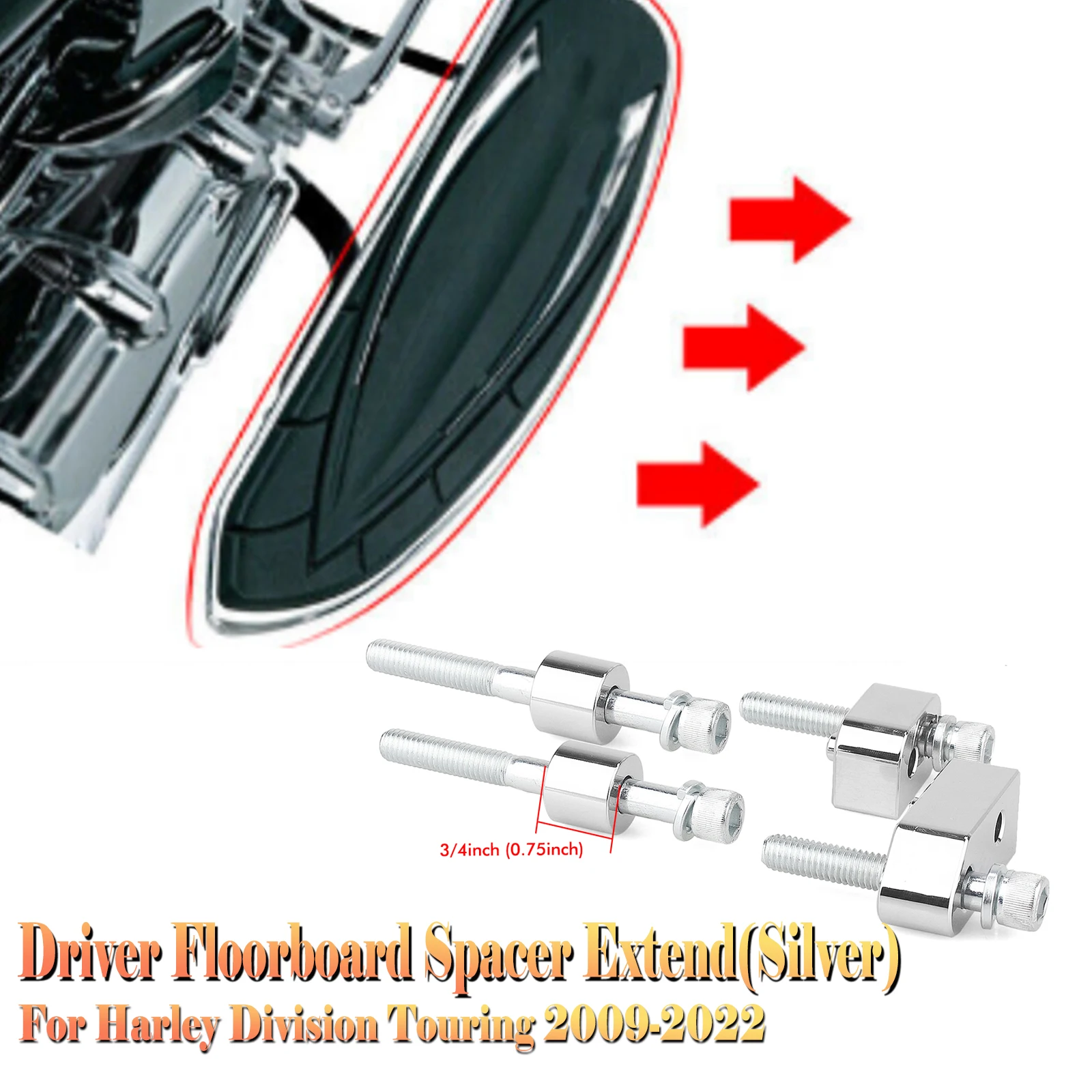 For Harley Davidson Touring 2009-2022/Tri-Glide 2010-2013 3/4