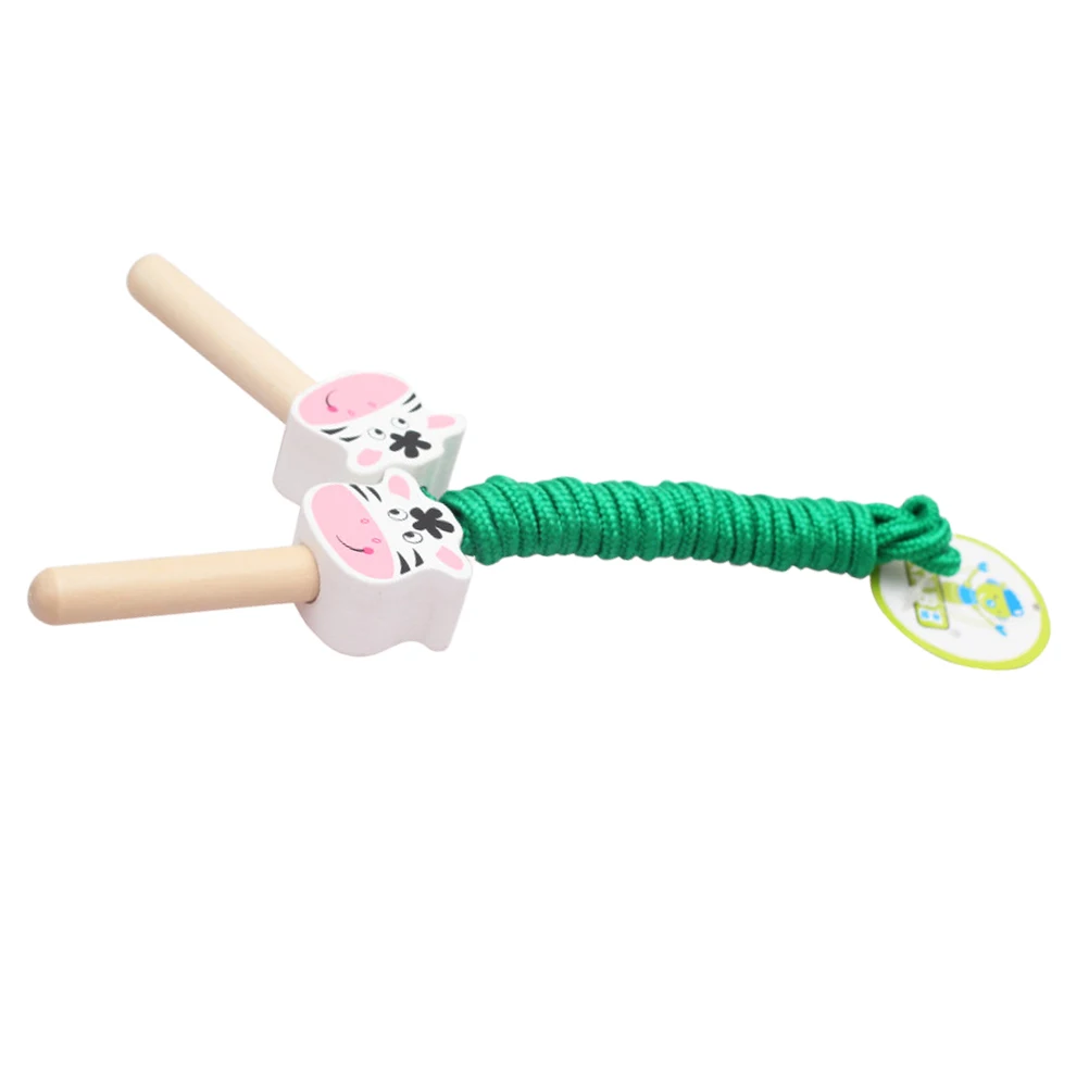 

Animal Print Jump Rope Lightweight Ergonomic Wooden Handle Adjustable Length Kids Toys Exercise Sports Fitness Gift