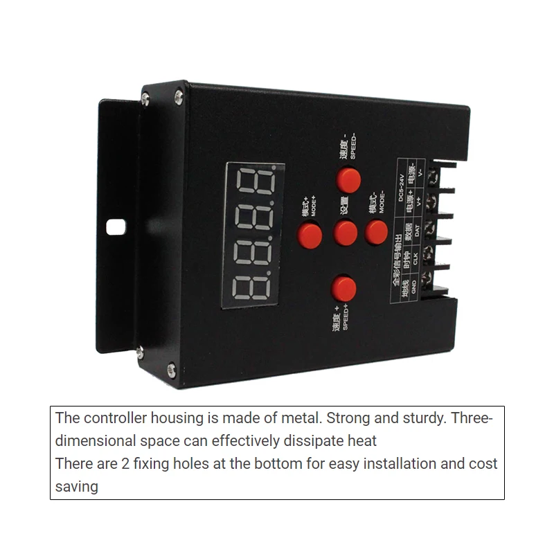 T-500 SPI TTL 5Key LED All Magic Color Controller 2048 Pixel e RF 25 tasti telecomando Dimmer per WS2811 WS2812 RGB Strip Light