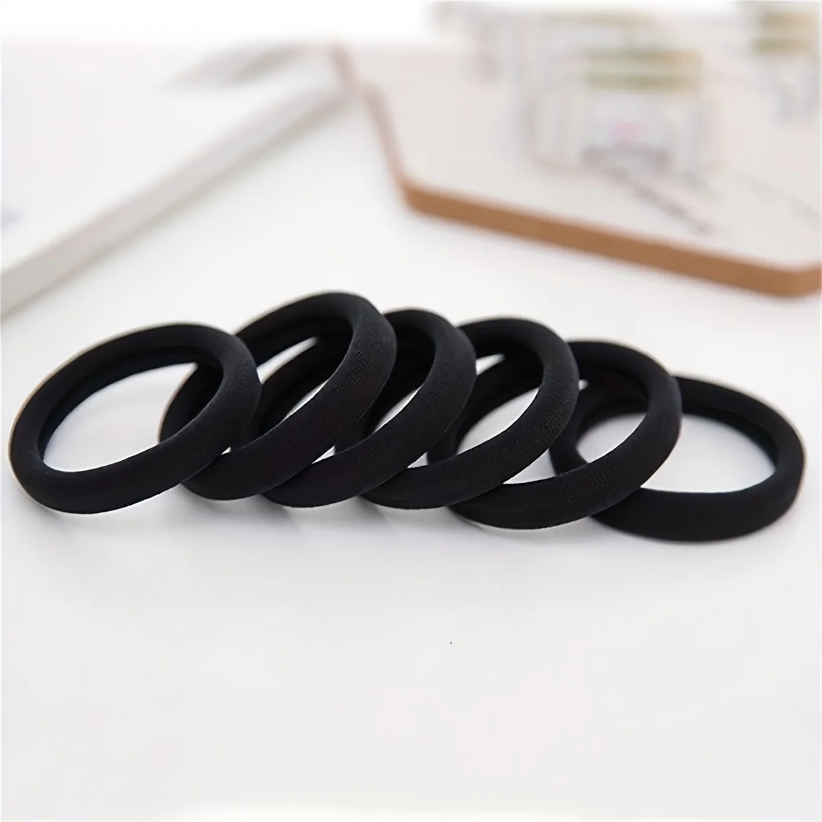 50pcs Black Hair Rope Simple Elastic Hair Band Hair Accessories For women Ideal choice for Gifts haarband kind  rubber bands