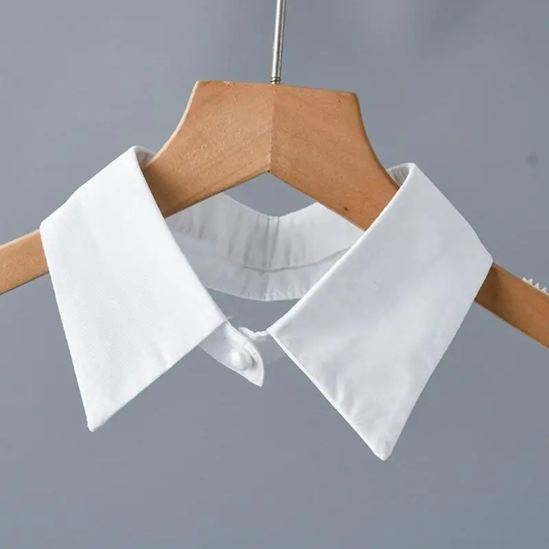 Shirt Lapel Collar White Color Mini Lapel Versatile Outfits Collar Sweet Girls Mini Lapel Decorative Shawl 