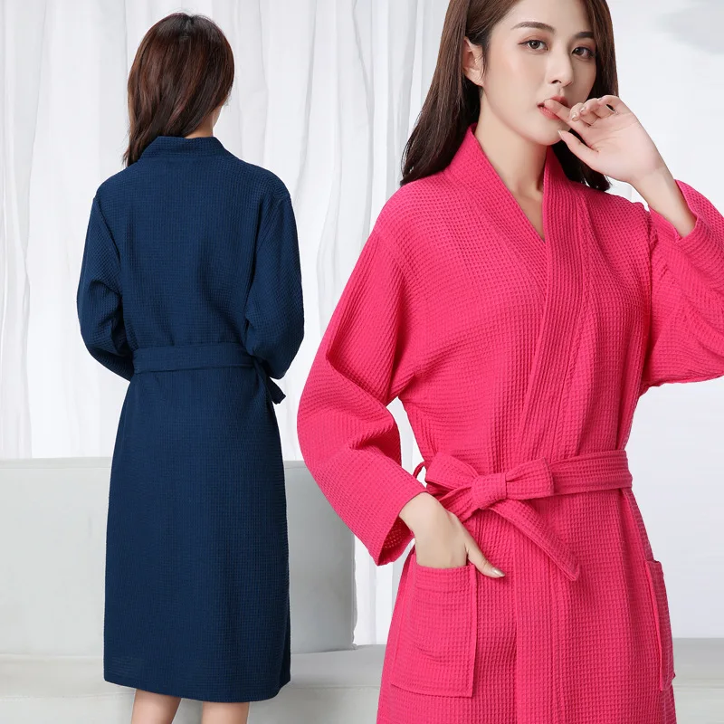 الهراء رداء المرأة القطن روب استحمام السيدات مص المياه رداء النوم ملابس خاصة الإناث عارضة المنزل البشكير فندق رداء