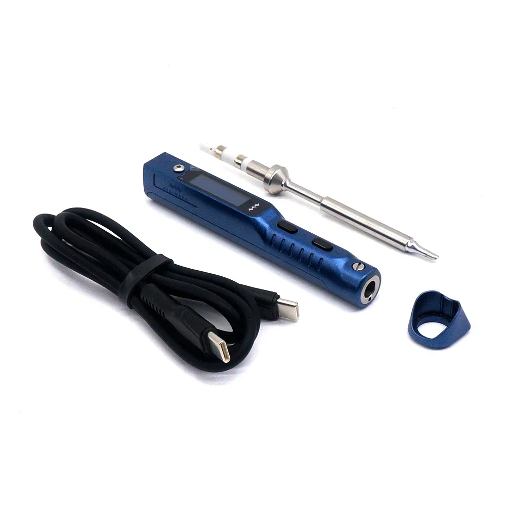 Original Miniware Blue TS101 Electric Soldering Iron Adjustable Temperature USB Portable Digital Welding Station