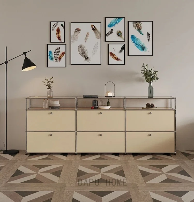 Module Combination Sideboards Cabinet Drawer Living Room Cabinets Side Chest of Drawers Hallway Storage TV Stand Bedroom Cabinet
