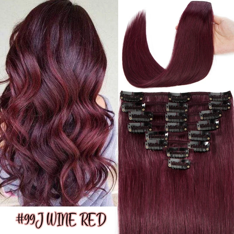 

Custom Pioneered Clip In Hair Extensions 100% Human Hair 7 Pieces Straight Hair Weft Your Color Length Weight