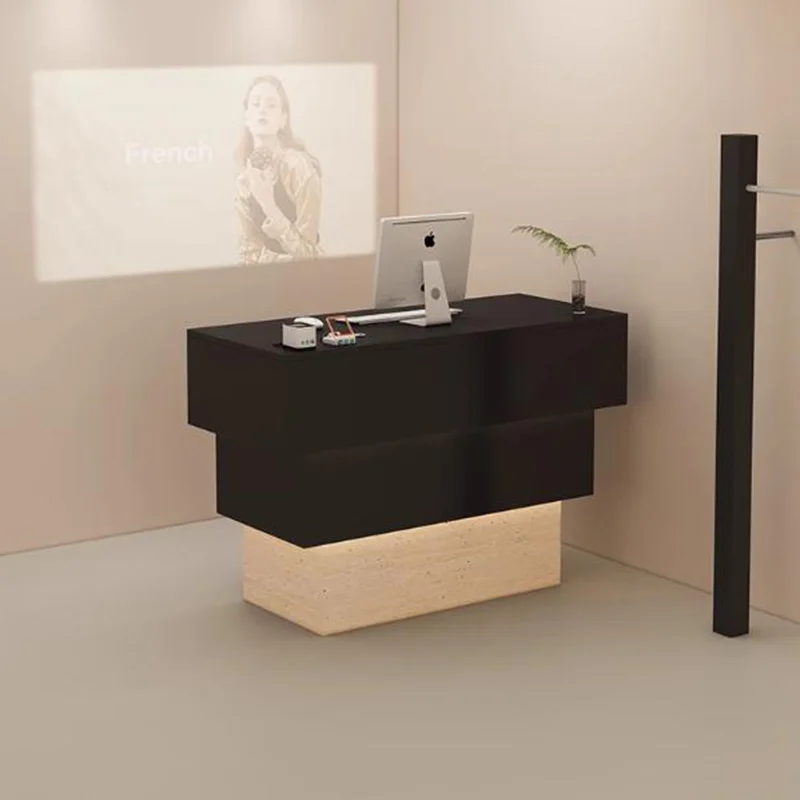 

/Beauty Executive Reception Desks Small Led Lights Salon Simple Reception Desks Design Drawer Comptoire Accueil Trendy Furniture