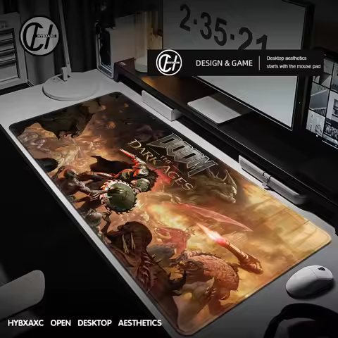 HD D-Doom Mousepad Large Gaming Mouse Pad LockEdge Thickened Computer Keyboard Table Desk Mat