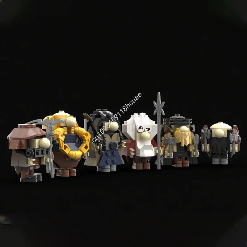 

353 детали MOC: Конструктор «Торин и его спутники» по мотивам «Властелина колец», рождественский подарок для взрослых и детей, подарок на день рождения