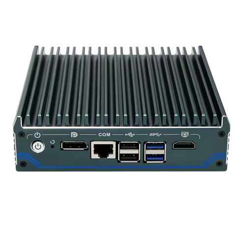 Fanless pfSense Firewall Soft Router J6412 N5105 N100 4x i226-V 2.5G LAN NVMe Barebone Mini PC HDMI2.0 DP AES-NI OPNsense Win11
