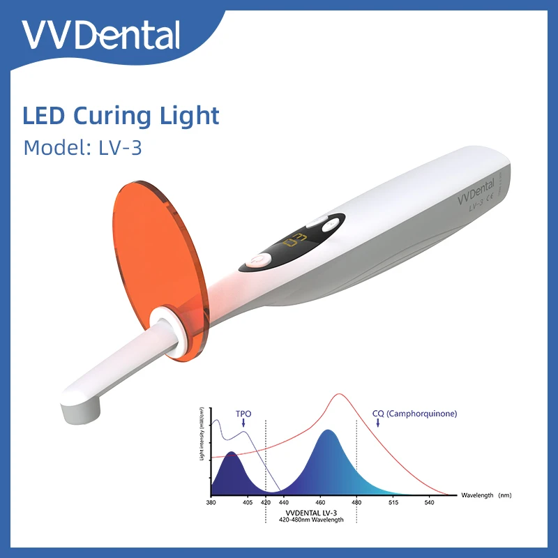 VVDental 2024 nuova lampada polimerizzante a LED dentale LV3 Led Resina Cure Light Resina Lampara strumenti dentali ortodonzia odontoiatria Equipmen