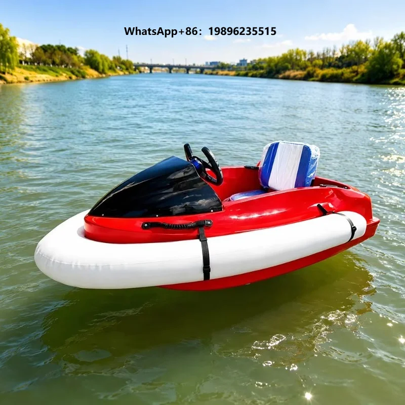 High-Speed Mini Electric Jet Ski Boat with Lithium Battery Water Entertainment Surfboard & Karting Boat Factory Direct Sale
