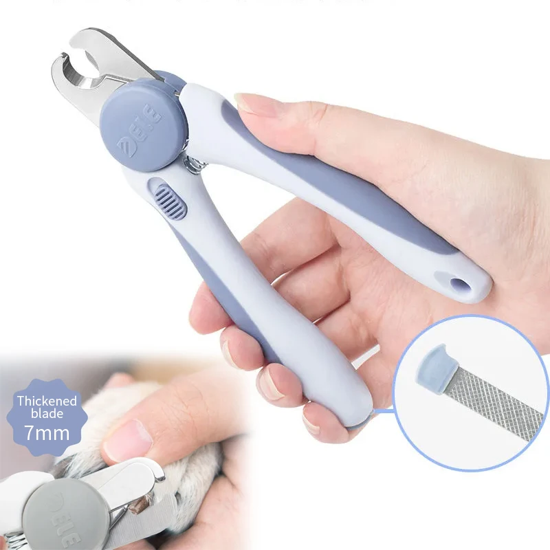 Dog Nail Clippers and Trimmer - With Safety Guard to Avoid Over-cutting Nails & Free Nail File - Razor Sharp Blades, for cat dog