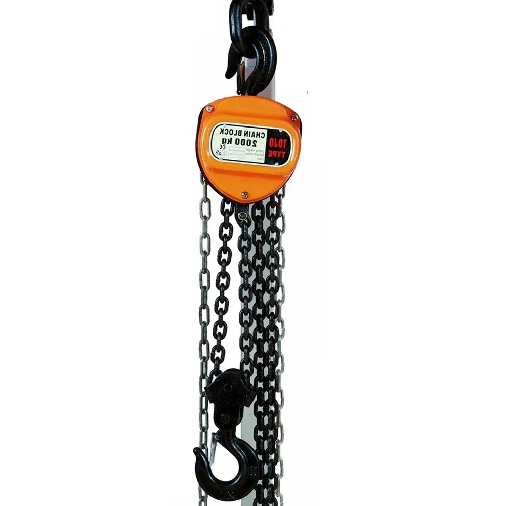 Triangular Chain Hoist 1 Ton Manual Inverted chain small crane lifting 3/6Meter Lift Portable Manual Lever Block Lifting