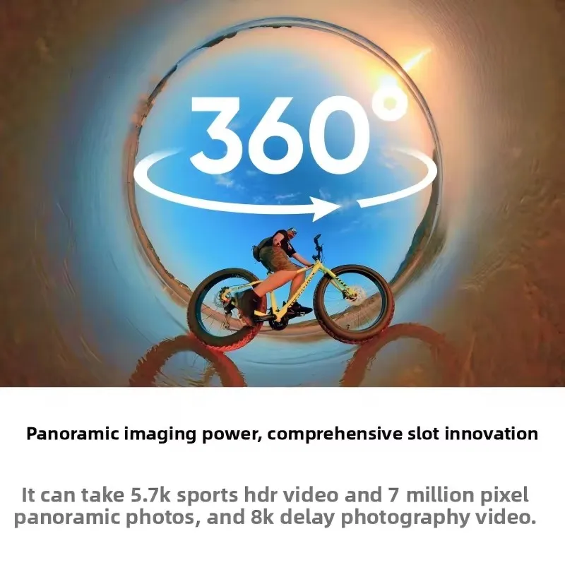 كاميرا Insta360 X3 مقاومة للماء بزاوية 360 درجة، 5.7K 360، تثبيت، شاشة تعمل باللمس، تحرير AI، بث مباشر، كاميرا ويب