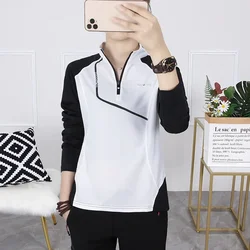 Outdoor Long-sleeved Sports Quick-drying T-shirt Women's Long-sleeved Hiking Breathable Perspiration Stand Collar