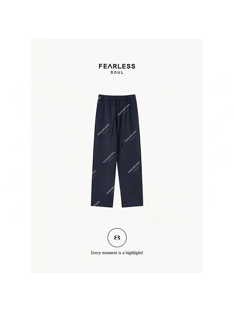 

Tfa Simple Dstring Straight Leg Casual Pants Women's l Waist Polyester Cotton Spandex Blend Winter Collection
