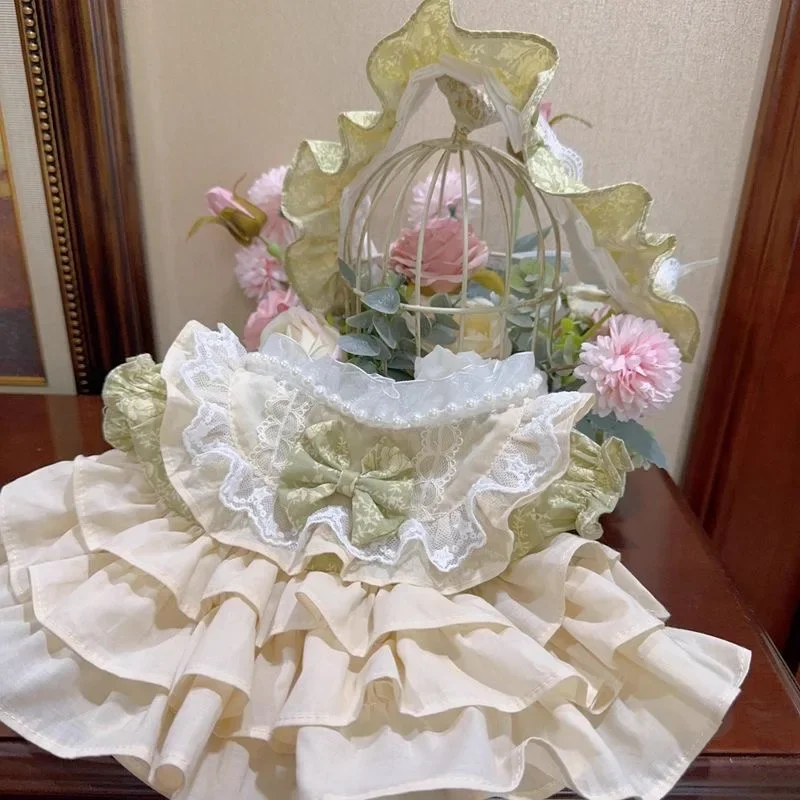 

Xingdailu /Lina / Beier skirt toys doll dress 20cm 10cm cotton doll clothes, beauty fruit green cake skirt